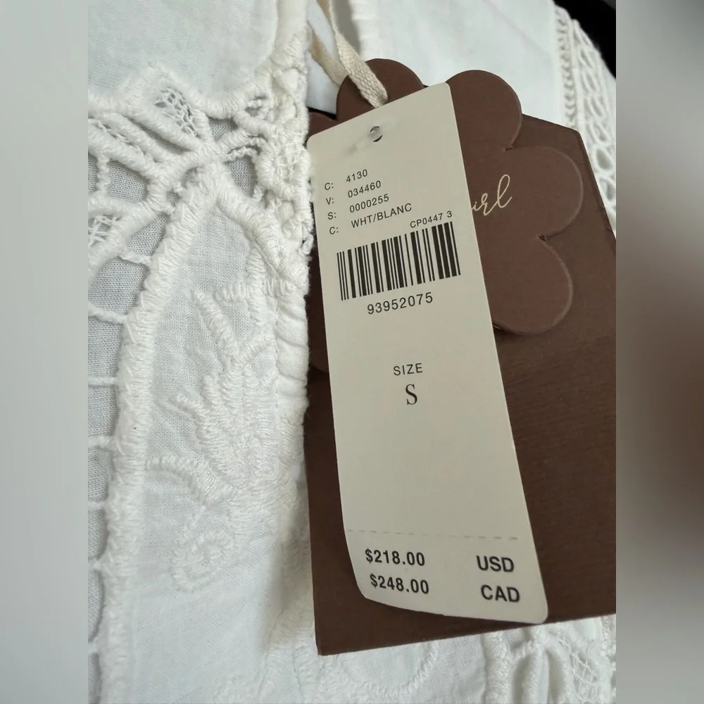 NWT Forever That Girl Mock-Neck Lace Maxi Dress in White, Size Small - Picture 14 of 15